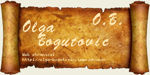 Olga Bogutović vizit kartica